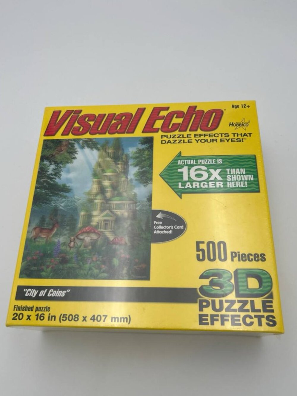 Visual Echo 3D 500 Pc Puzzle City of Coins Ciro Marchetti Sealed
